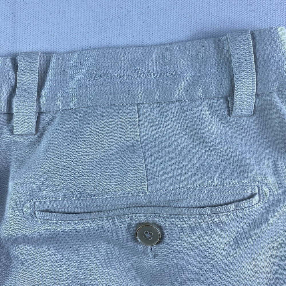 Tommy Bahama Pants Adult 35/30 Tan Silk Rayon Bamboo Chino Pleated Front Men's‎